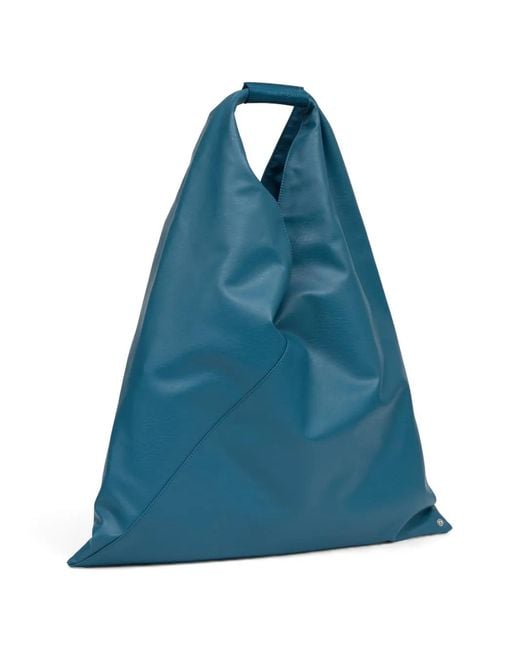 MM6 by Maison Margiela Blue Japanese Origami-Style Handbag