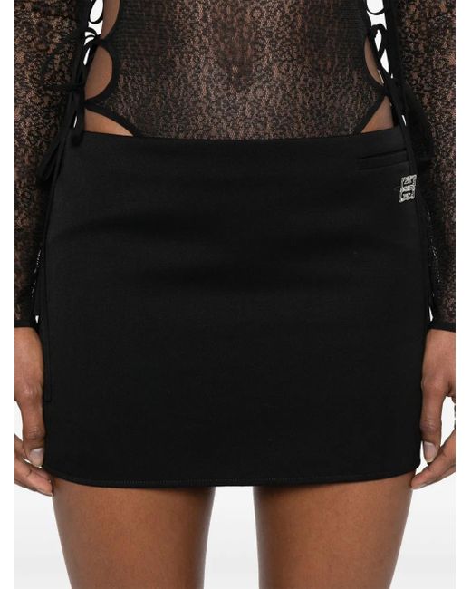 Givenchy Black Wool Mini Skirt