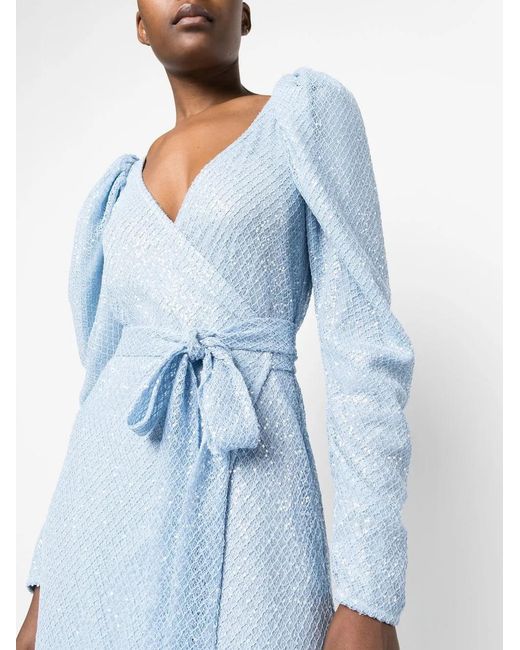 ROTATE BIRGER CHRISTENSEN Blue Bridget Dresses