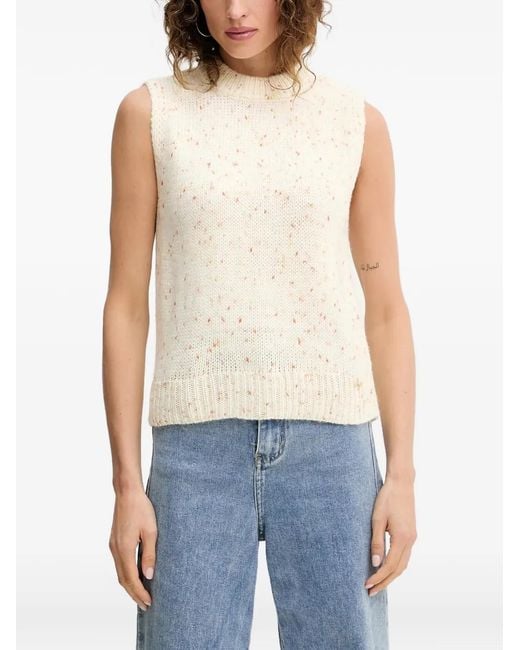 Silvian Heach Blue Speckled Sleeveless Sweater