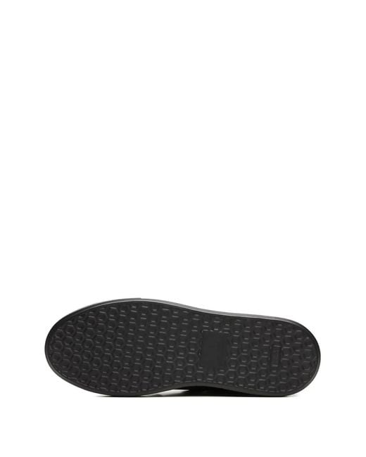 Poche Paris Gray Lace-Up Panelled Sneakers for men