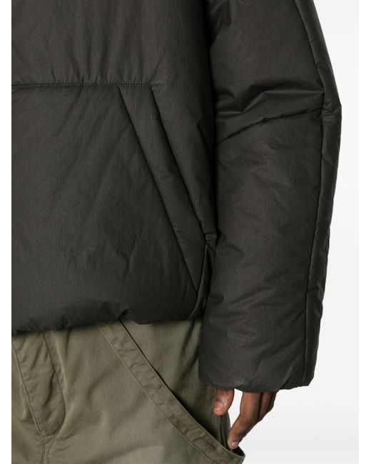 Mordecai Black Stripe-detail Puffer Jacket for men