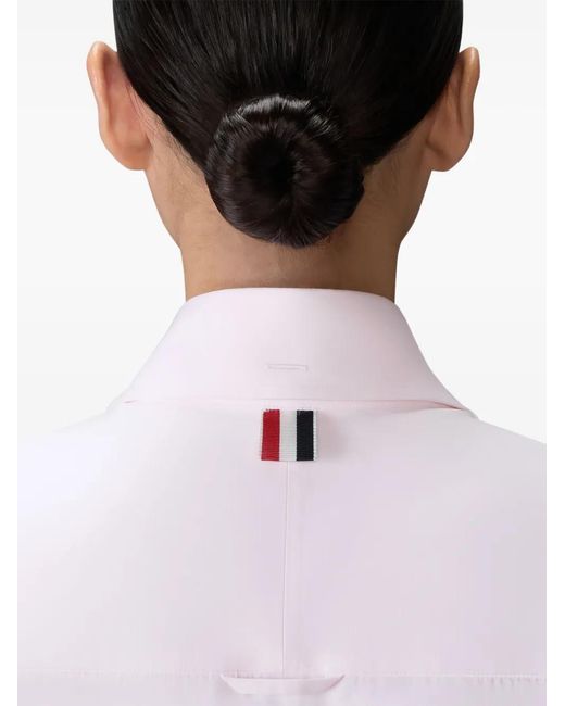 Thom Browne White Crest Embroidery Shirt
