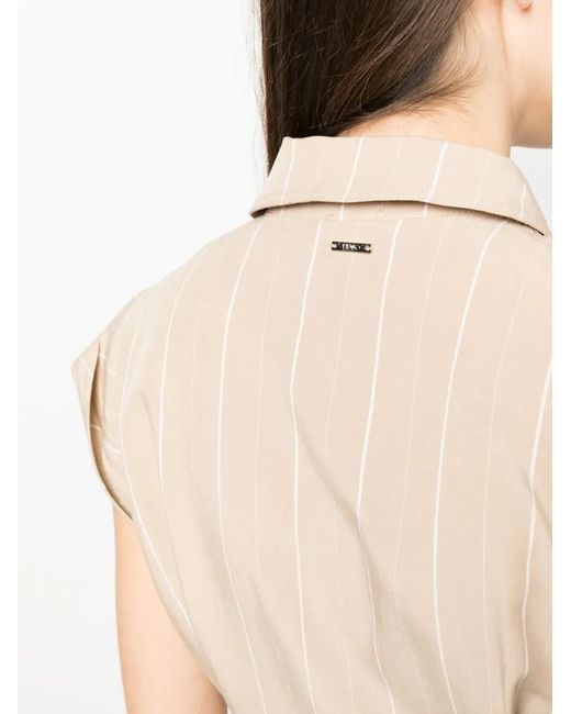 Liu Jo Natural Belted-Waist Shirt Dress