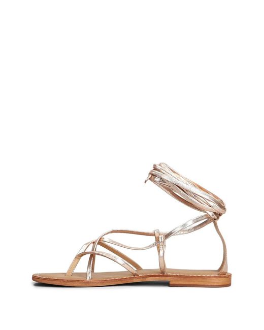CBfusion White Round-Toe Sandals