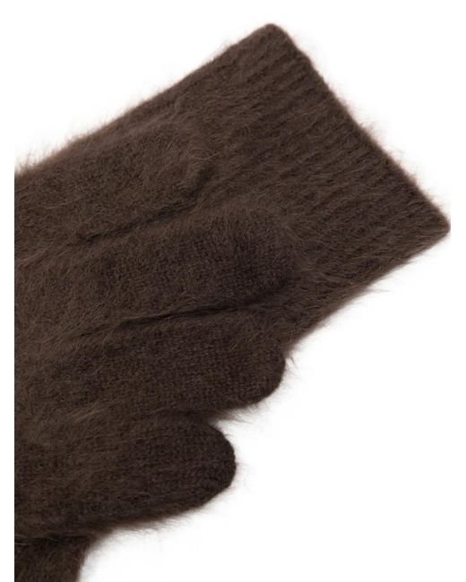 Soft Goat Brown Cashmere Gloves