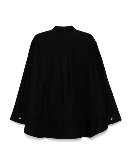 JNBY Black Drawstring Shirt