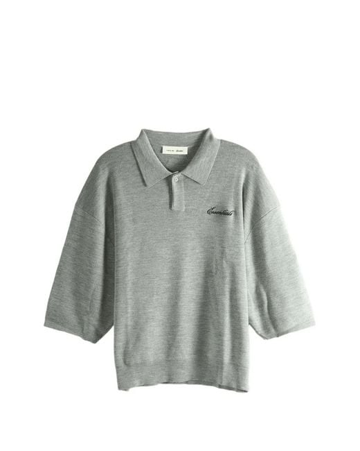 Fear Of God Gray Signature 90's Polo Sweater for men