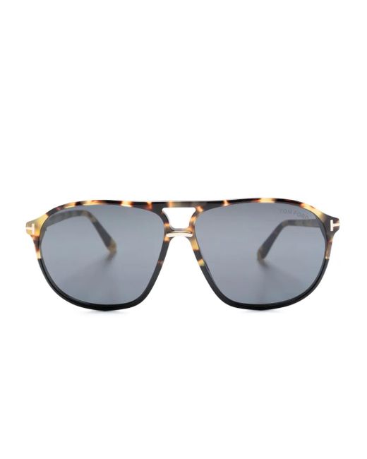 Tom Ford Blue Bruce Tortoiseshell-Effect Sunglasses