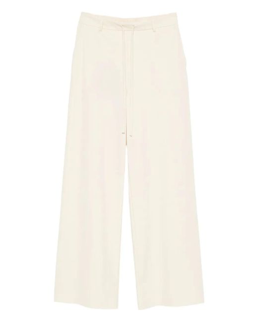 Max Mara White Hose mit Kordelzug