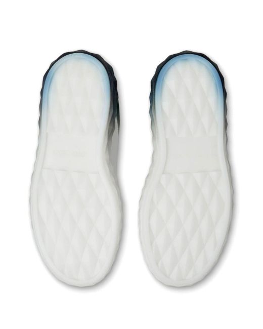 Zapatillas Diamond Maxi/F II con efecto sombreado Jimmy Choo de color White