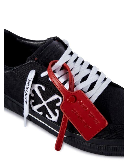 Off-White c/o Virgil Abloh New Low Vulcanized Canvas-Sneakers in Red für Herren
