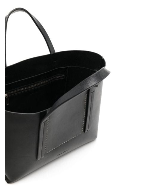 Rick Owens Mini Leather Tote Bag in het Black