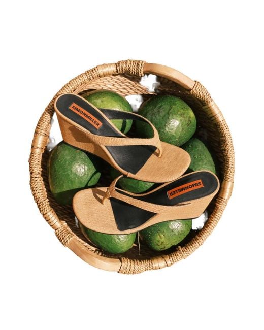 Simon Miller Natural Soleil Wedge Sandals