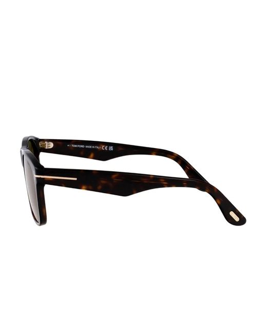 Tom Ford Brown Marlon-02 Square-Frame Sunglasses for men