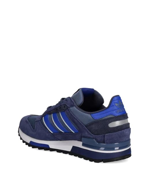 Adidas Blue Zx 600 Suede Leather Sneakers