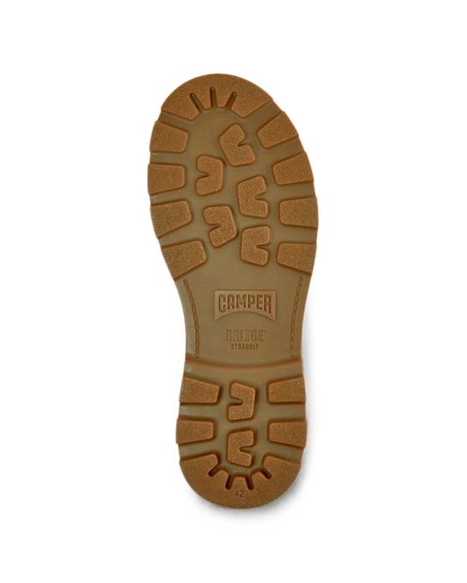 Camper Brown Brutus+ Nubuck Leather Ankle Boots for men