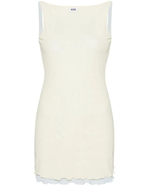 Gcds Natural Short Layered Dress