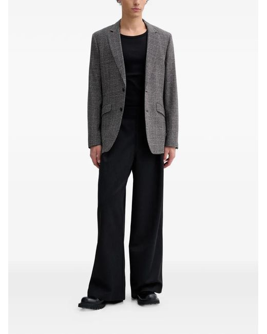 Rag & Bone Gray Plaid-Pattern Blazer for men
