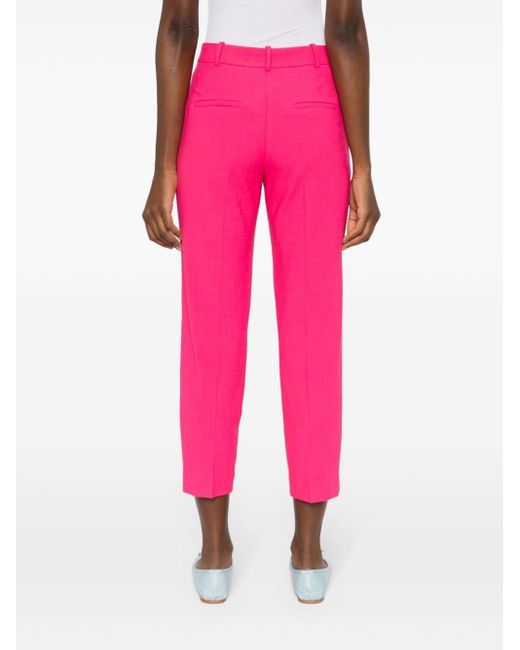 Pantalones texturizados tapered Ba&sh de color Pink