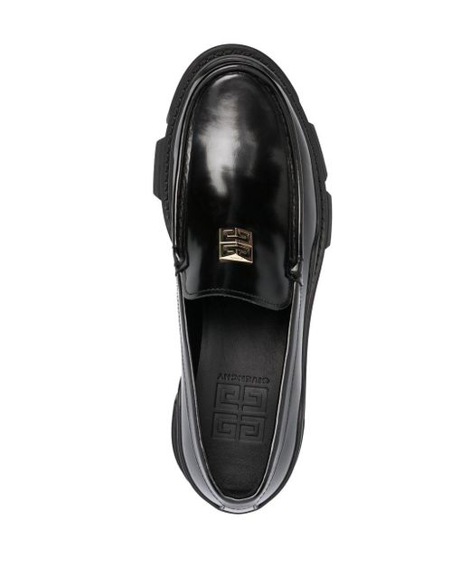 Givenchy Black Terra Chunky Leather Loafers