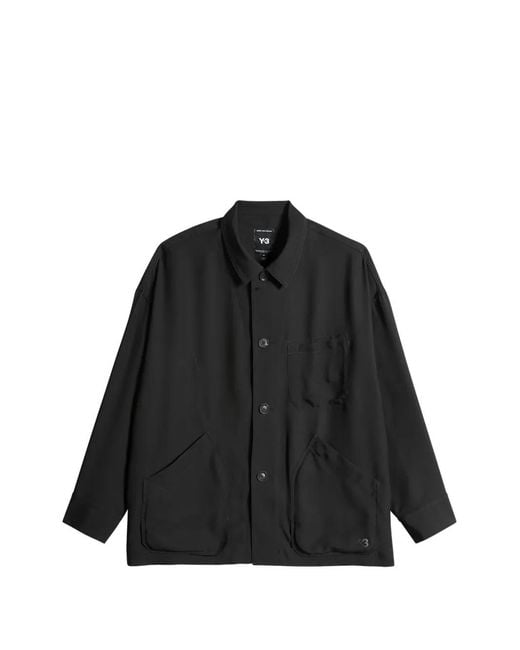 Y-3 Black Chore Jkt/Shrt