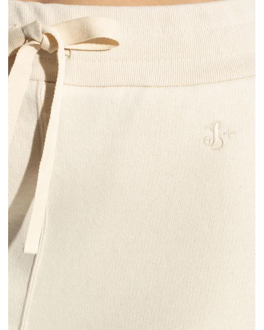 Jil Sander White Jersey Track Pants