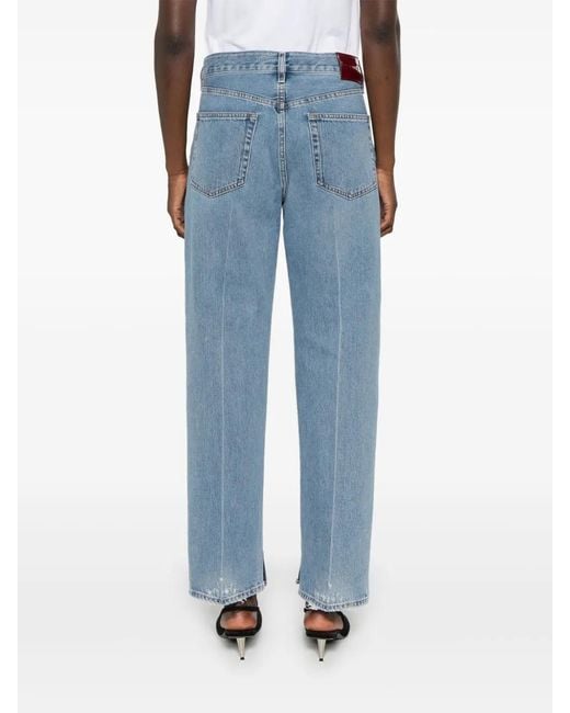 Gucci Blue Logo-Patch Jeans