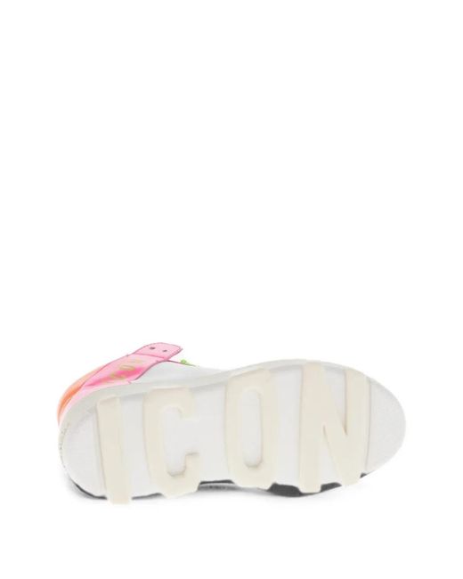 DSquared² Pink Icon High-Top Sneakers