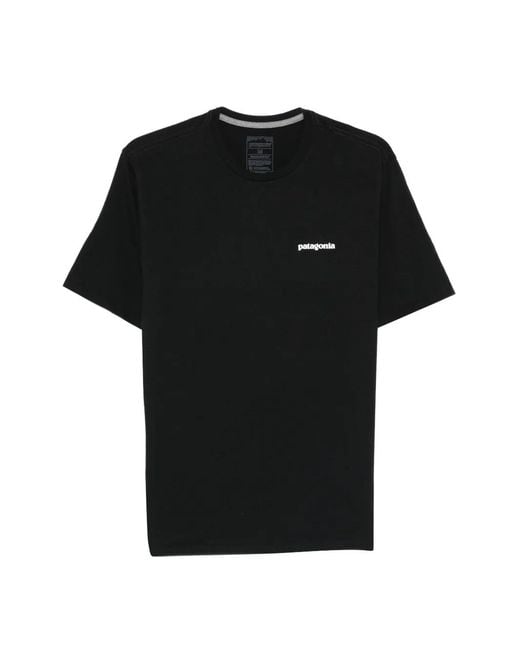 Patagonia Black Round-Neck T-Shirt for men