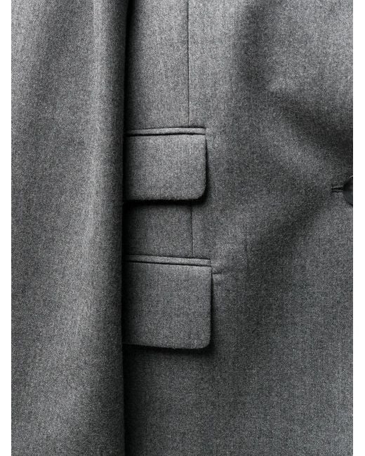 Stella McCartney Gray Pocket Detail Single-Breasted Blazer