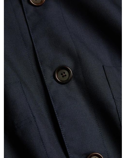 Oliver Spencer Blue Buttoned Jacket for men