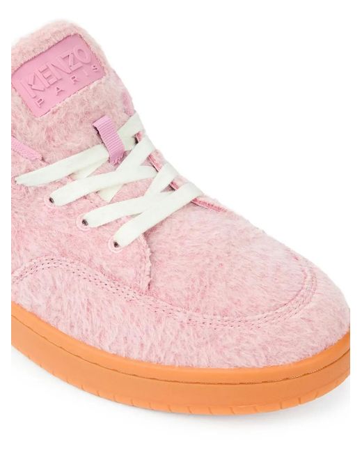 KENZO Pink Dome Wool Sneakers for men