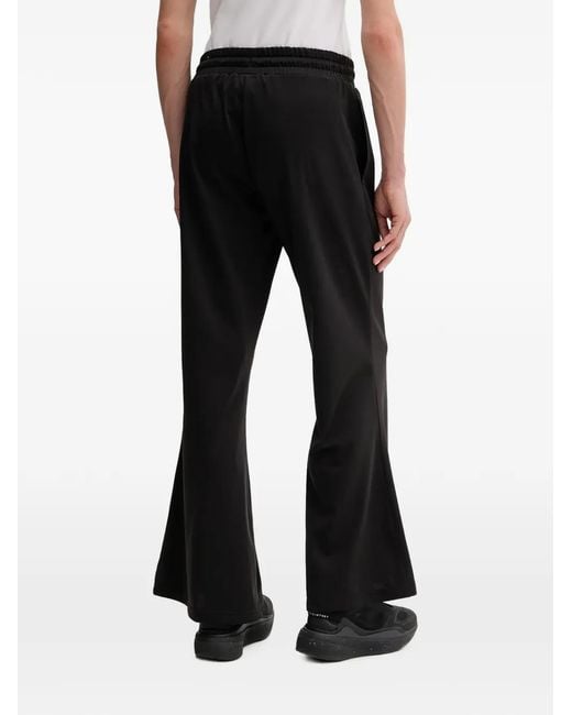 PUMA Black Drawstring Flared-Leg Track Pants