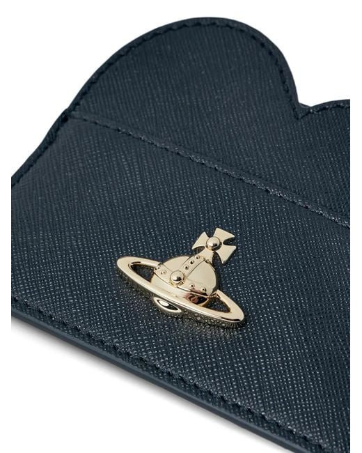 Vivienne Westwood Blue Heart-Motif Card Holder