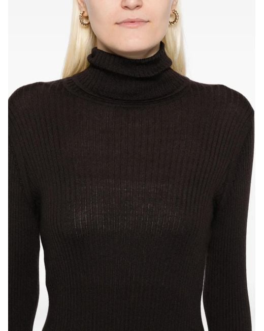 N.Peal Cashmere タートルネック セーター Black