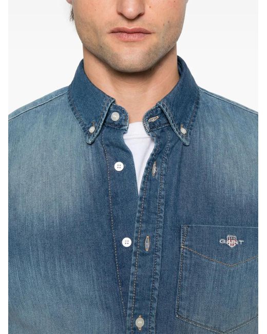 Gant Blue Denim Shirt for men