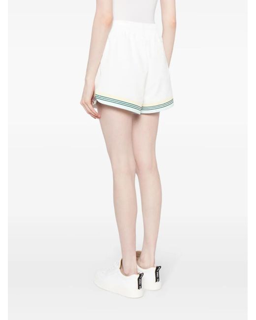 Casablanca Trainingsshorts Met Monogram in het White