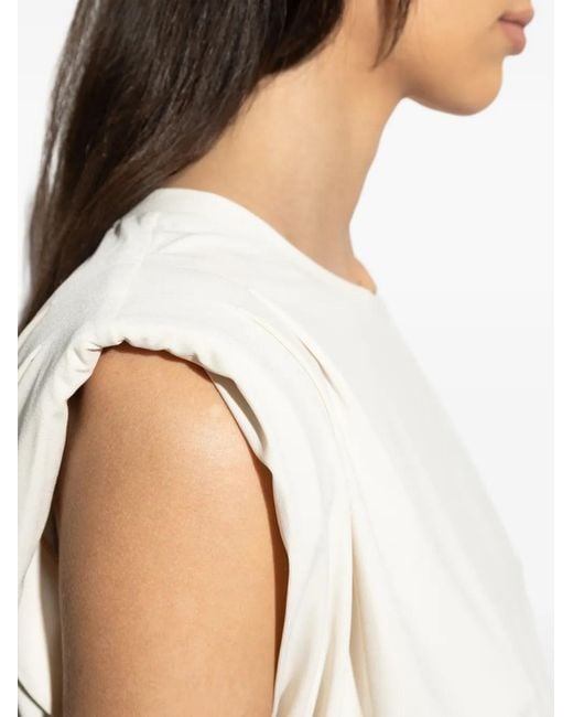MICHAEL Michael Kors White Crew Neck Sleeveless Top