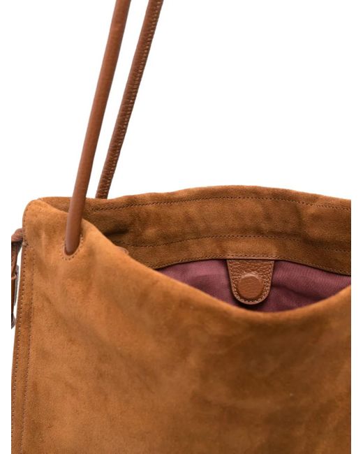 Coccinelle Brown Large Dulse Suede Tote Bag