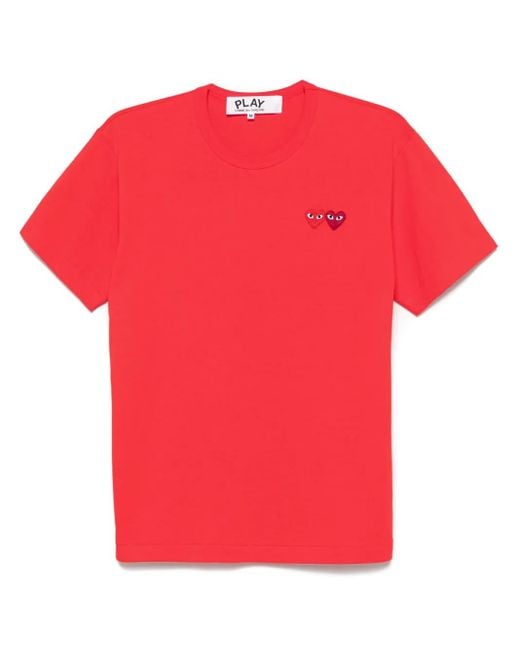 COMME DES GARÇONS PLAY Red Heart-Patch T-Shirt