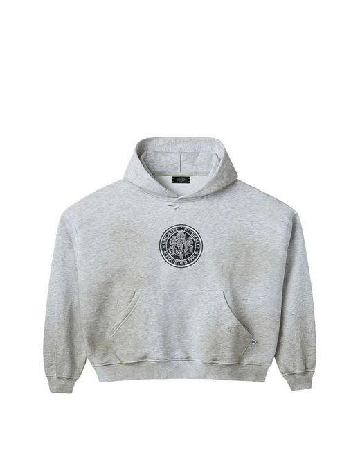Stadium Goods Gray University-Distressed Hoodie for men