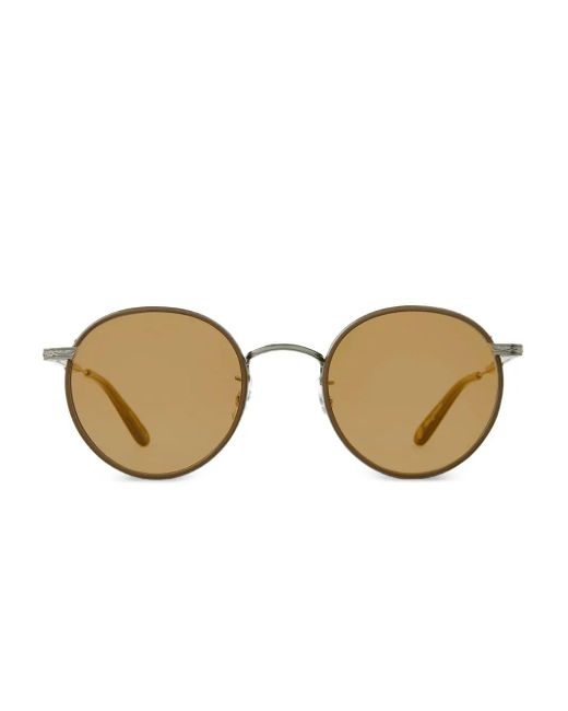 Garrett Leight Natural Wilson X Sun Round-Frame Sunglasses