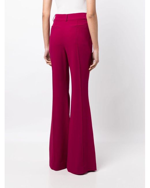 Elie Saab Cady Mid-rise Flared Trousers