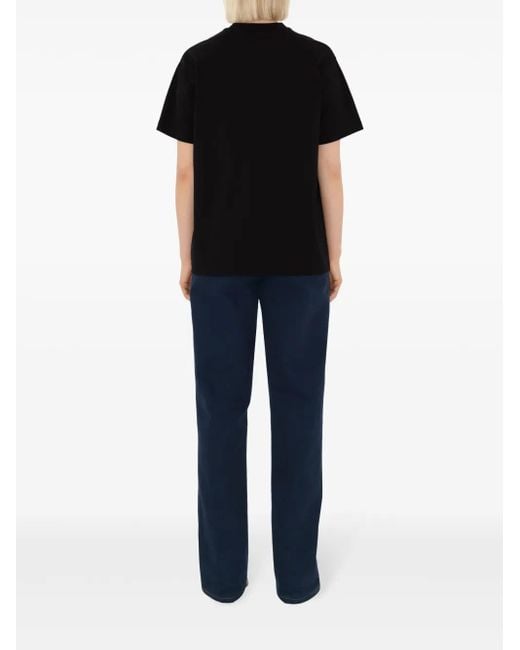 Burberry Black T-Shirts And Polos