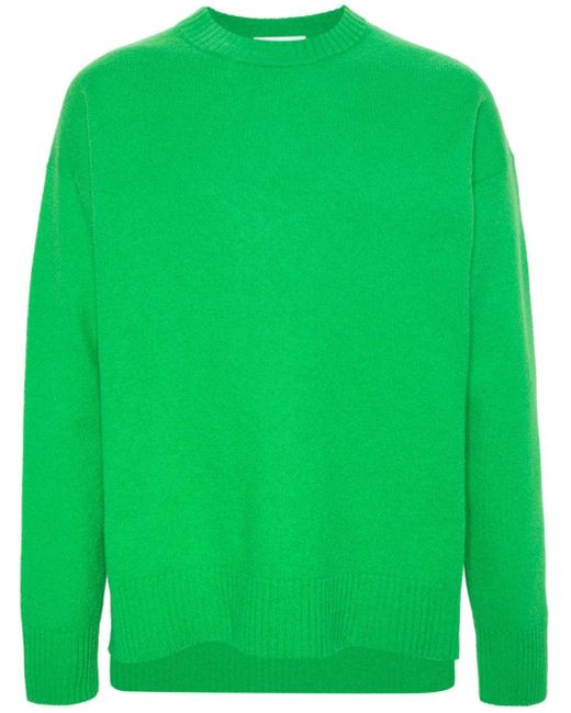 Maglione bouclé di Jil Sander in Green da Uomo