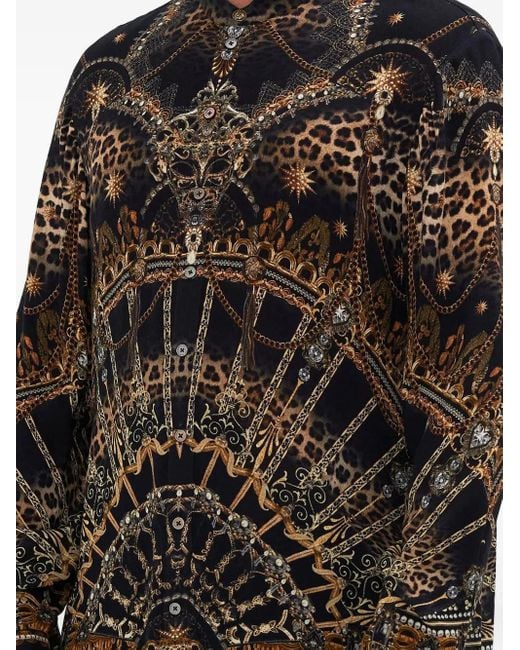 Camicia Masked Moonlight di Camilla in Black da Uomo