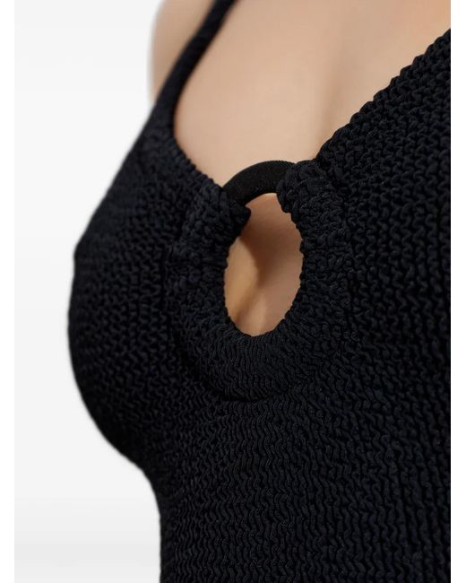 Hunza G Black Celine Covered Hoops Swimsuit