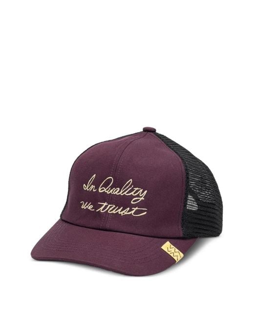 Visvim Purple Goodyear Ii Embroidered Mesh-Back Baseball Cap for men