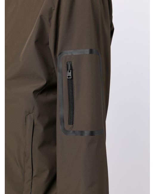 Herno Gray Zip-up Bomber Jacket for men